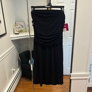 Elegant Black Strapless Dress